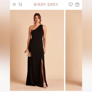 Birdy Grey Kira crepe bridesmaid dress black